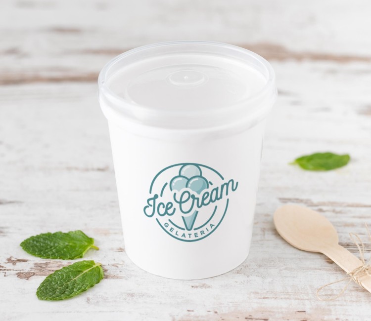 Vaso de cartón doble 16 OZ para sopa o helados Vaso de cartón doble 16 OZ para sopa o helados