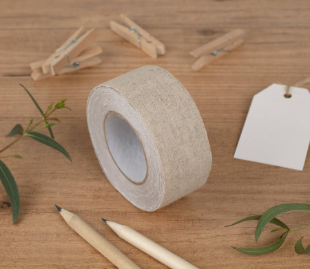 Fabric tape di lino 100% in colore naturale
