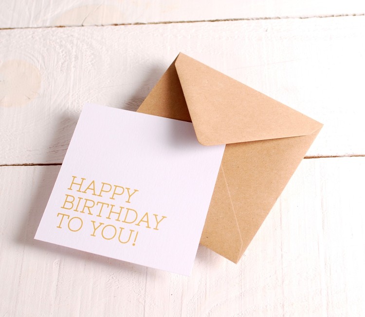 Biglietto di auguri “Happy Birthday”