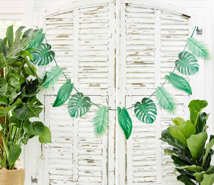 Festone con stampa tropicale Festone con stampa tropicale