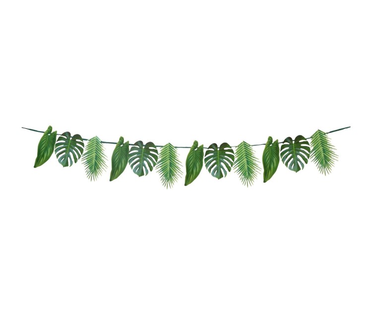 Festone con stampa tropicale Festone con stampa tropicale