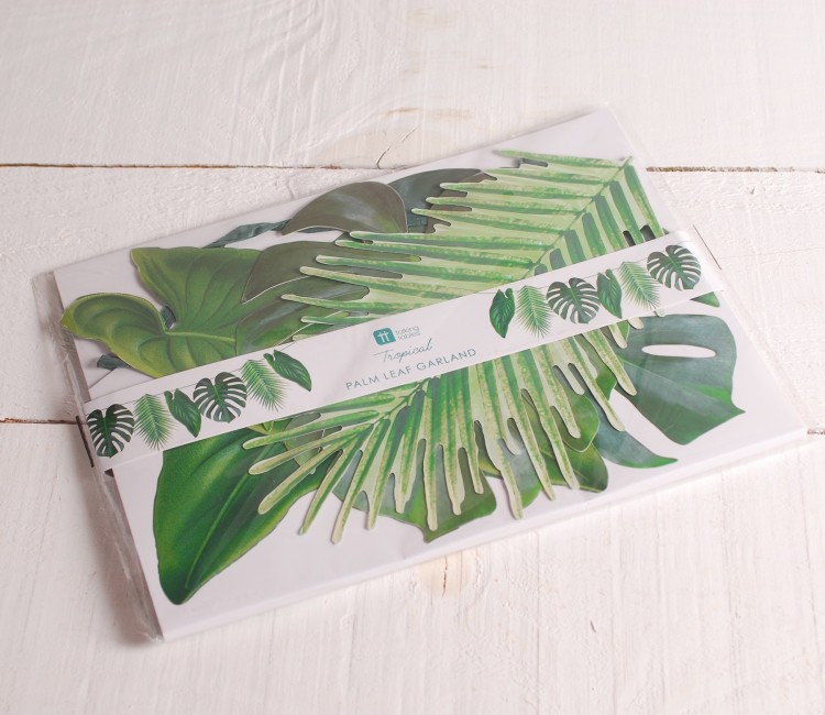 Festone con stampa tropicale Festone con stampa tropicale