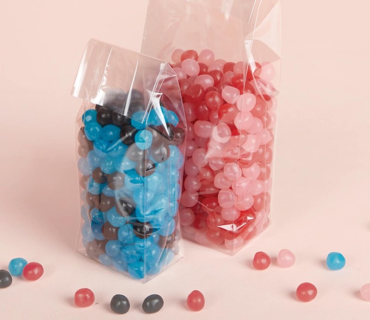 Sacs en cellophane avec fond et soufflet adaptés à l’alimentation Sacs en cellophane avec fond et soufflet adaptés à l’alimentation