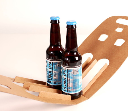 Beer box with two compartments