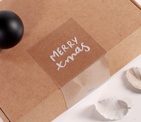 Merry Christmas adhesive label