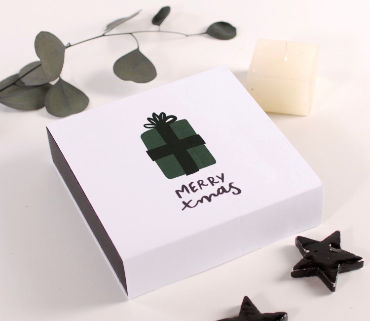 Caja para bombones de Navidad Caja para bombones de Navidad