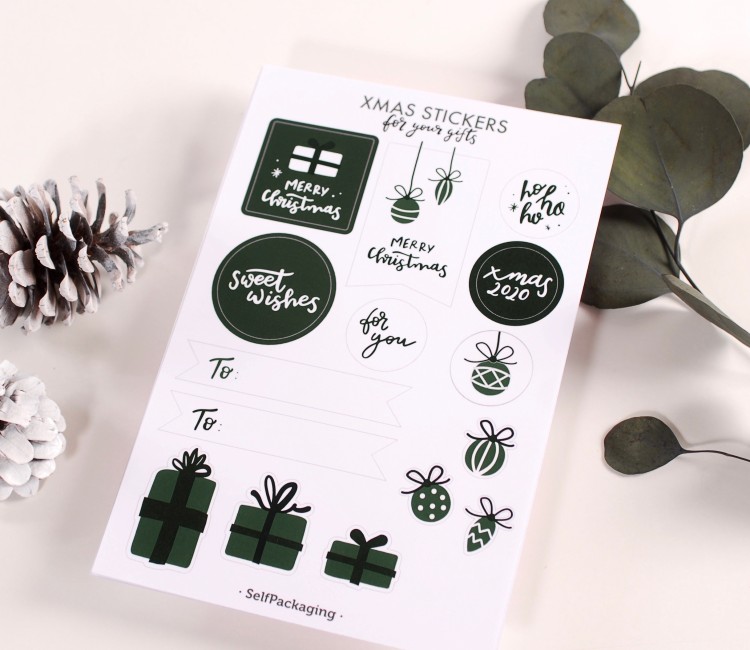 Christmas gift stickers Kit