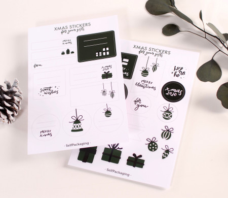 Christmas gift stickers Kit