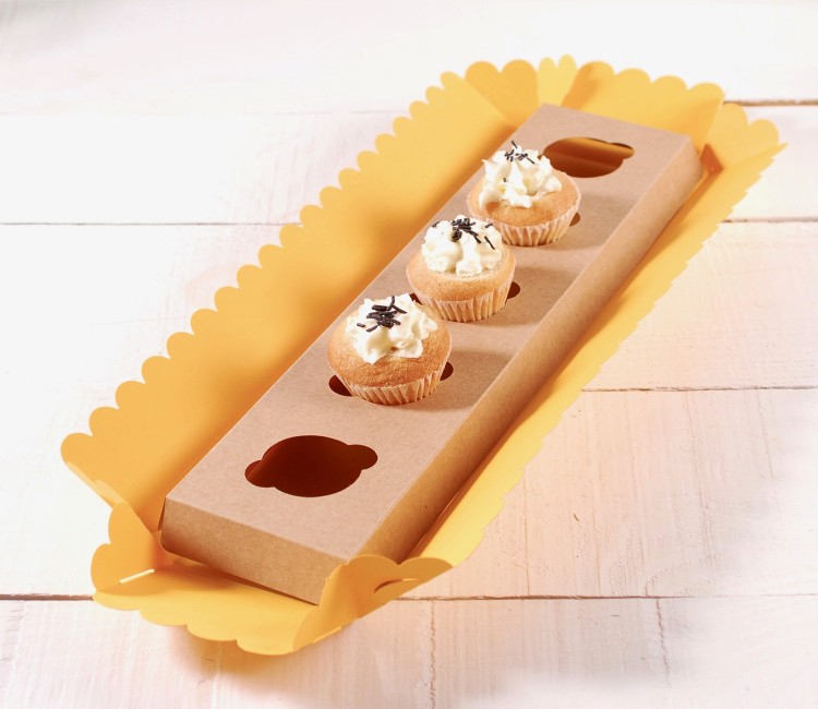 Holder per 5 mini cupcake, ideale per le pasticcerie Holder per 5 mini cupcake, ideale per le pasticcerie