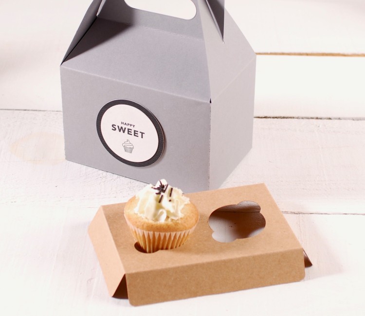 Holder per 2 mini cupcake, ideale per le pasticcerie Holder per 2 mini cupcake, ideale per le pasticcerie
