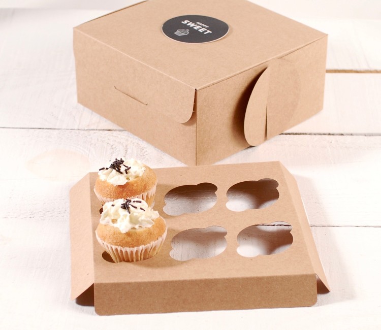 Holder für 6 Mini-Cupcakes, für Gebäckschachteln