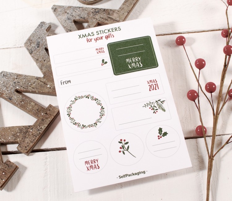 Christmas sticker set