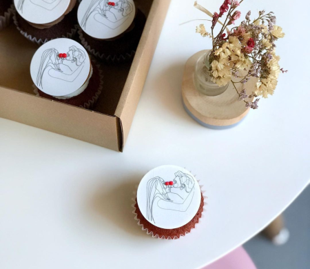 Schachtel für zwölf Cupcakes