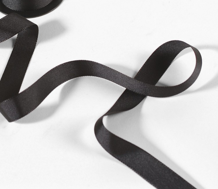 Schwarzes Grosgrain Band | SelfPackaging