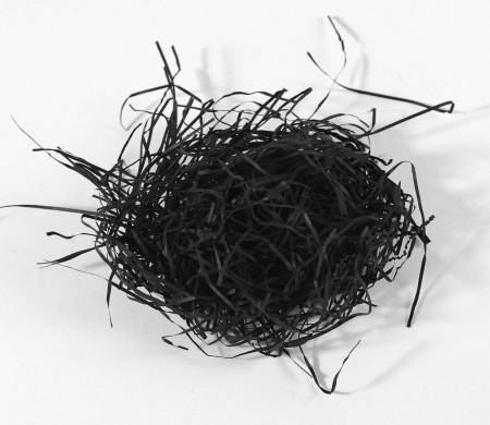 Paper shavings for cardboard boxes