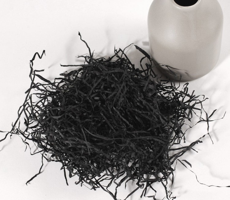 Paper shavings for cardboard boxes