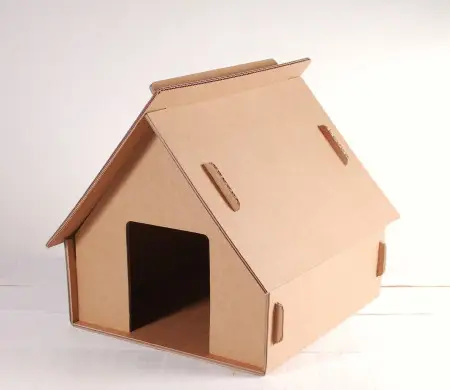 Casita de Cartón Para Niños o Gatos – Juguetes de Cartón