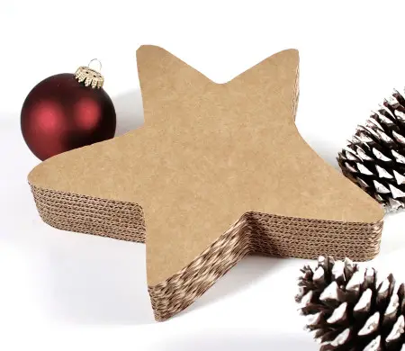 Caja con forma de estrella para Navidad