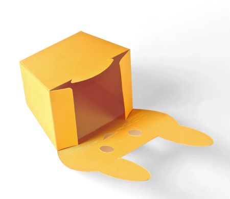Cardboard Box Shaped like a Sweet Bunny