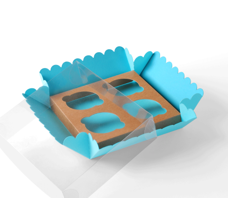 Caja para 4 Cupcakes