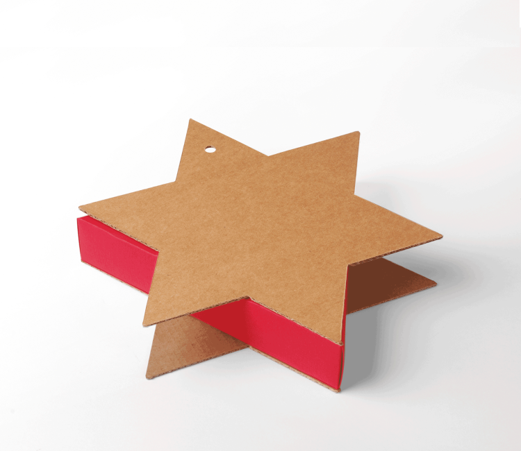Caja Regalo en Forma de Estrella Ideal para Navidad Caja Regalo en Forma de Estrella Ideal para Navidad