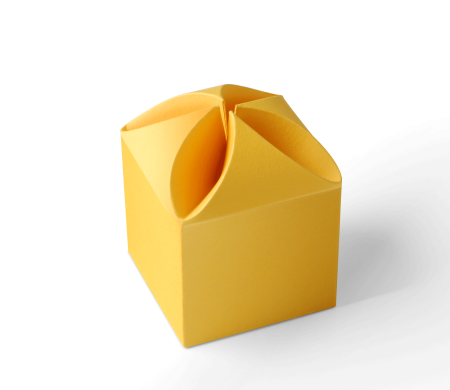 Gift Box with a Surprising Flower Fastener