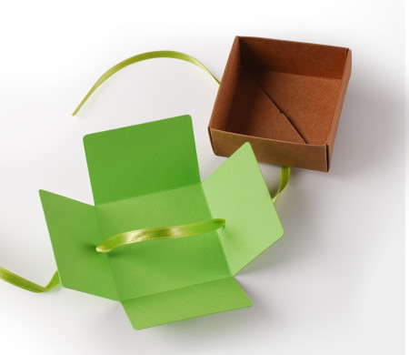 Schöne Geschenkbox mit Deckel und Schleife