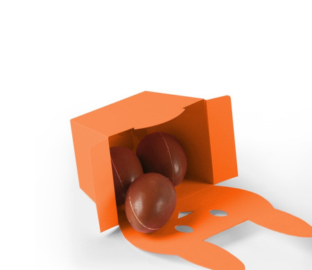 Caja de Cartón en Forma de Conejo Simpático