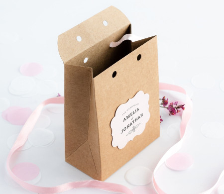 Sac en carton pour bonbons et chocolats