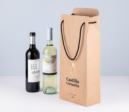 Caja Regalo de Cartón para Una Botella