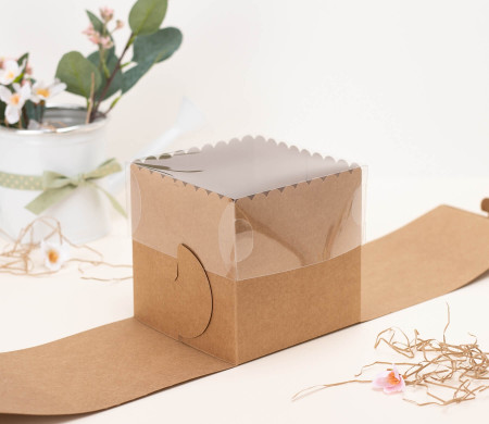 Caja para Tartas y Pasteles, con Asa y Tapa