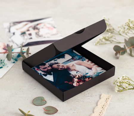 Caja Plana para Invitaciones de Boda o Eventos