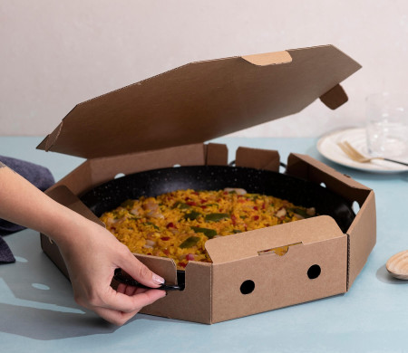 Caja para paellas take away