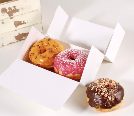 Faltbare Donutschachtel
