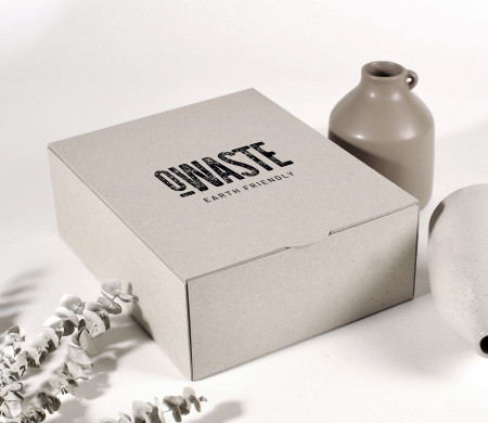 Boîte rectangulaire à monter soi-même en carton écologique rigide