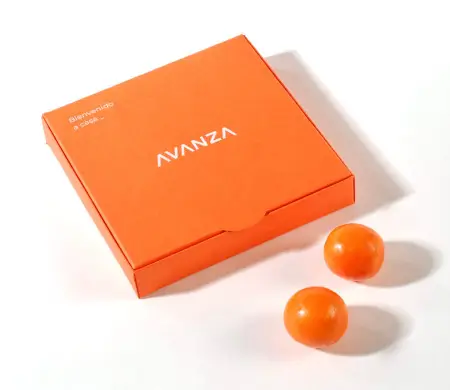 Caja cuadrada plana para...