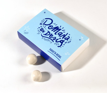 Box with frame and sliding lid for chocolates