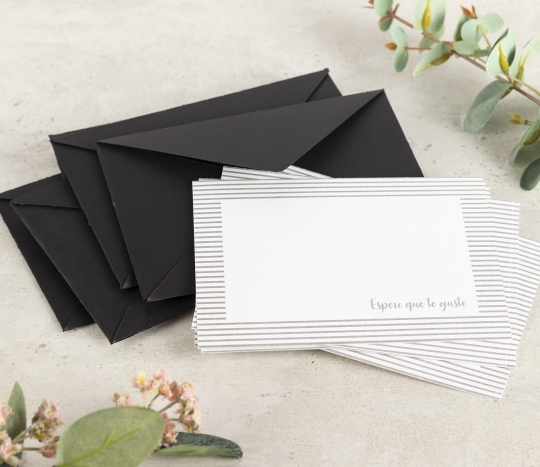 Envelopes and thank you cards.