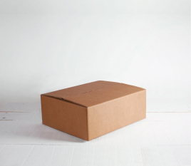 Caja de cartón rectangular