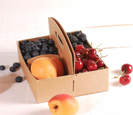 Caja de cartón para frutos rojos