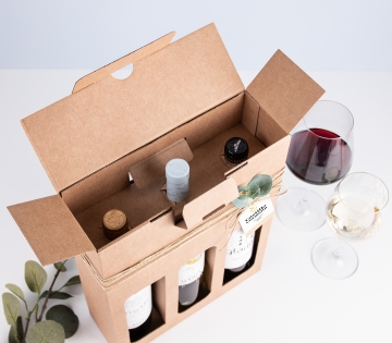 Caja para pack de vinos