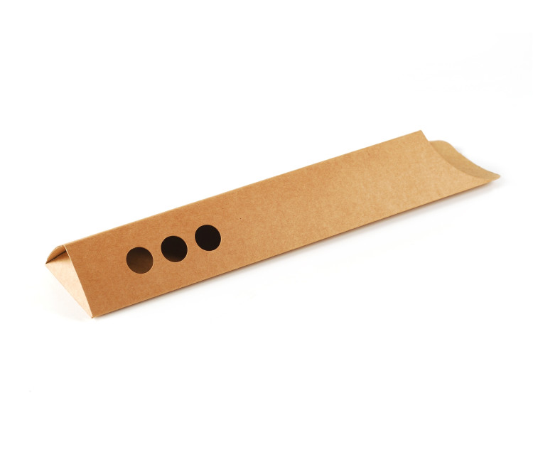 Take-away container for crepes and pancakes, made from cardboard