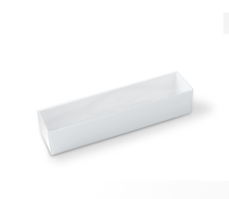 Macaron box with a Clear Plastic Strip