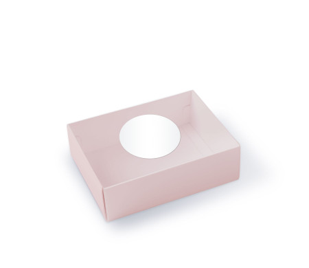 Macaron box with a Clear Plastic Strip