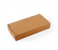 Caja de cartón alargada para sushi con faja