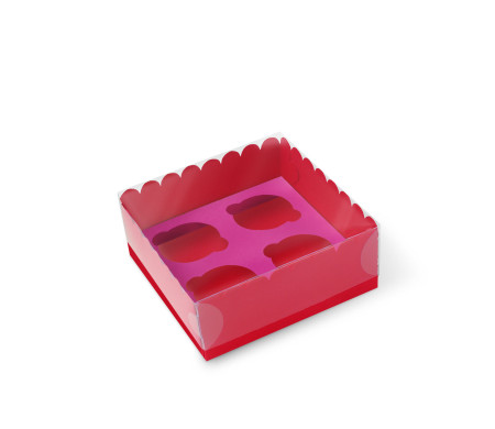Caja para 4 Cupcakes