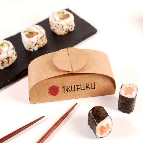 Sushi-Schachtel für drei Stück
