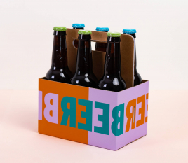 Beer box with a handle