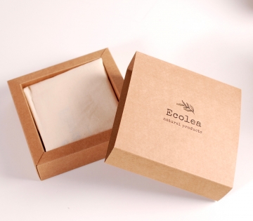 Schachtel für Beutel und Servietten aus Öko-Stoff