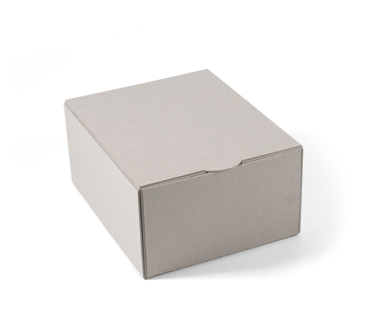 Caja rectangular automontable de cartón ecológico rígido